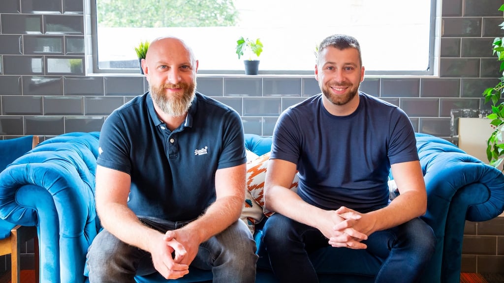 Internet Corp sells cloud back-up services to businesses and was founded by tech entrepreneurs Eoin Blacklock (L) and Jonathan Crowe.