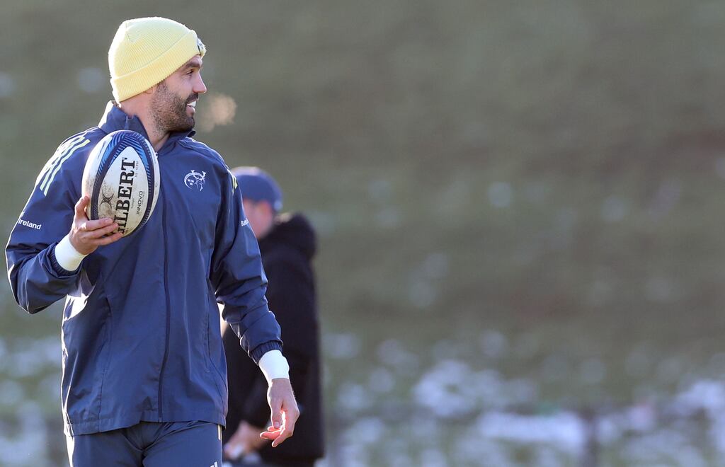 Conor Murray at Munster squad training at UL, Limerick, on January 7th, 2025. Photograph: James Crombie/Inpho