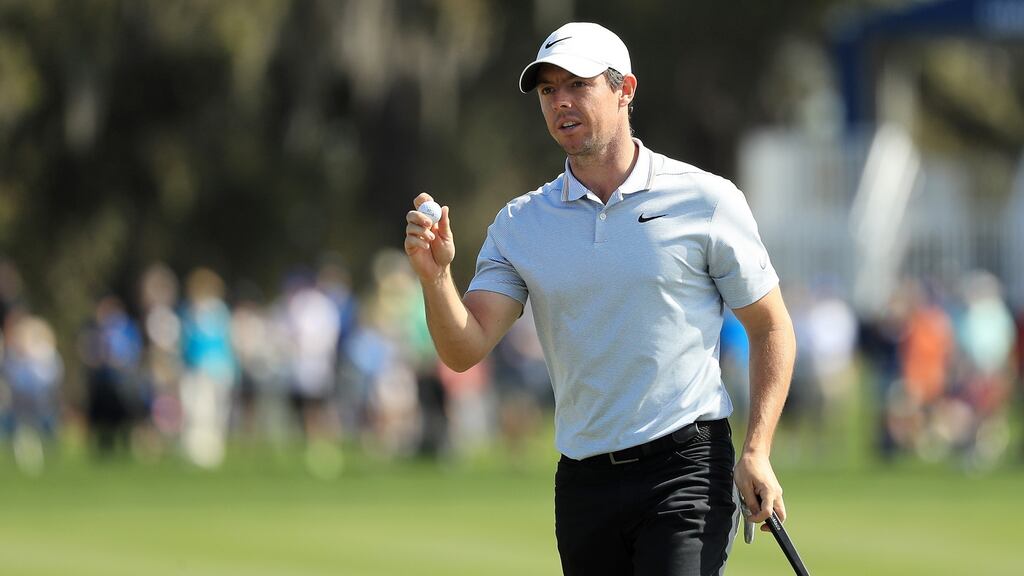 Rory McIlroy during the first round of The Players at TPC Sawgrass. Photograph: Mike Ehrmann/Getty Images