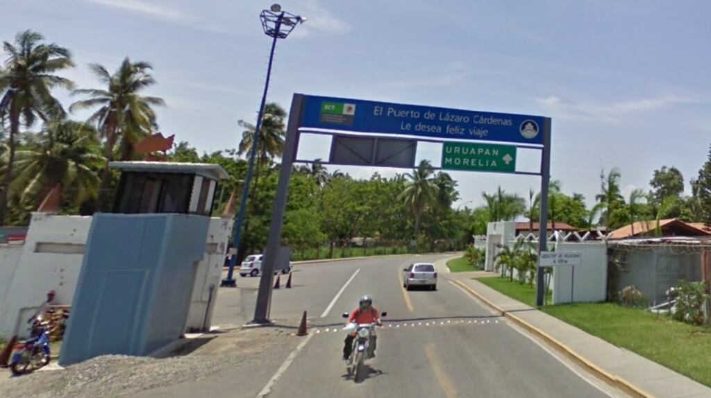 A general view of the Mexican port town of Lázaro Cárdenas where Noel Maguire (29) was fatally wounded in a shooting. Image: Google Streetview.