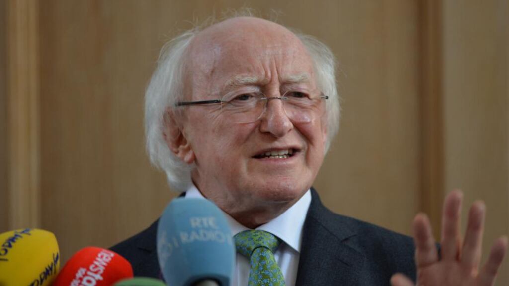 President Michael D Higgins: will be present at ecumenical service to mark death 1,000 years ago.Photograph: Alan Betson