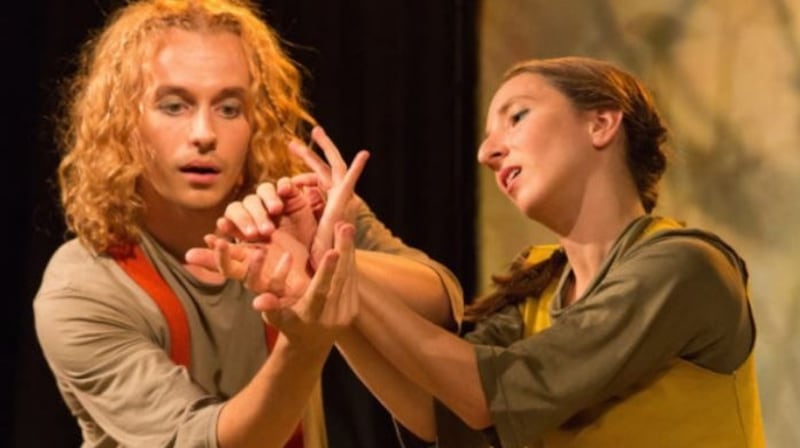 Performers in Frö (Seed), which is at the Wide Eyes festival in Galway