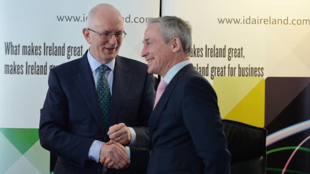 IDA Ireland chief executive Barry and Minister for Jobs, Enterprise & Innovation Richard Bruton. Photo: Alan Betson/The Irish Times