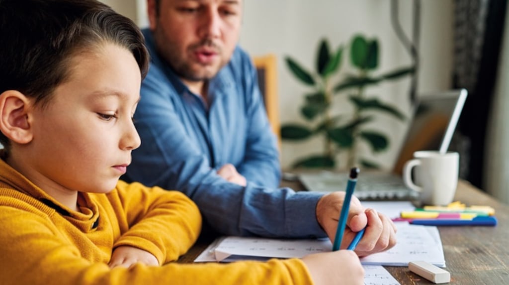 Three in four parents believe their child needs supervision while carrying out school work as they sometimes struggle to apply themselves at home. Photograph: iStock