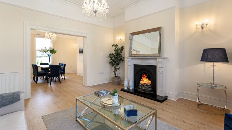 Living room leading to dining room