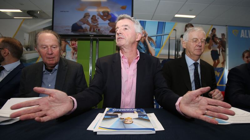 Ryanair boss Michael O’Leary speaks during the agm at the airline’s Dublin headquarters: Can he – or another person – change the company’s management style? Photograph: Niall Carson/PA Wire