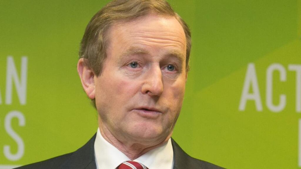 ‘When he addresses the Fine Gael faithful at the party’s national conference in Castlebar tonight, Kenny will have a success story to tell about the economic recovery and his Government’s role in it.’ Photograph: Gareth Chaney/ Collins