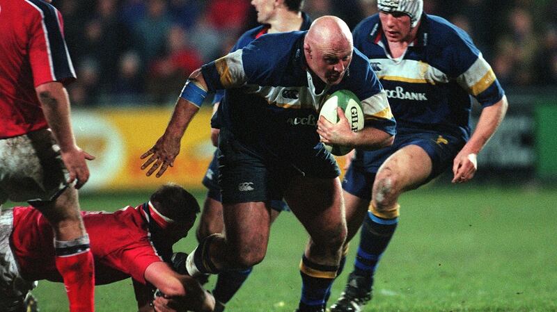 Gary Halpin in action for Leinster in November 2000. Photograph: Billy Stickland/Inpho