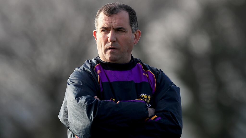 Wexford manager Séamus McEnaney during the O’Byrne Cup in January. Photograph: Inpho/Donall Farmer