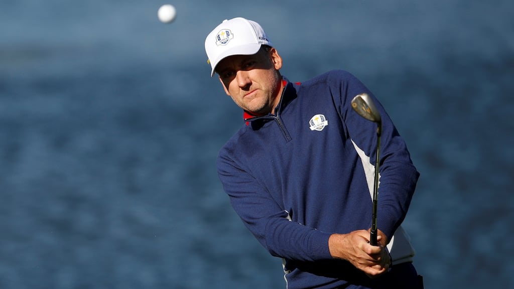 Ian Poulter is bidding to continue his fine Ryder Cup record in Paris. Photograph: Carl Recine/Reuters