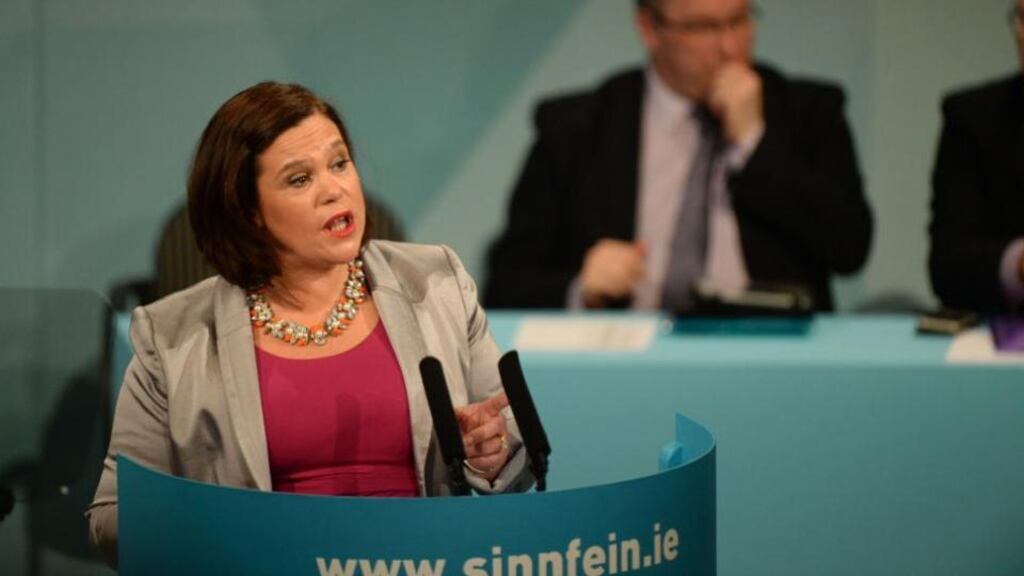 Mary Lou McDonald alleged last December a number of prominent individuals had links to Ansbacher offshore accounts following information released by a whistleblower. Photograph: Dara Mac Donaill / The Irish Times