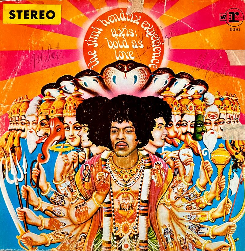 Ian Dowling’s autographed Jimi Hendrix album