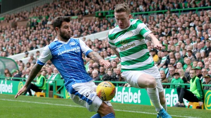 Jonny Hayes joined Celtic from Aberdeen in June. Photograph: Jane Barlow/PA