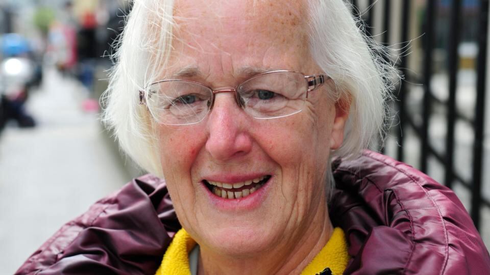 Mass goers vox pop at Dublin’s Pro Cathedral: Margaret D’Arcy from Glasnevin said: “I haven’t made up my mind.” Photograph: Aidan Crawley