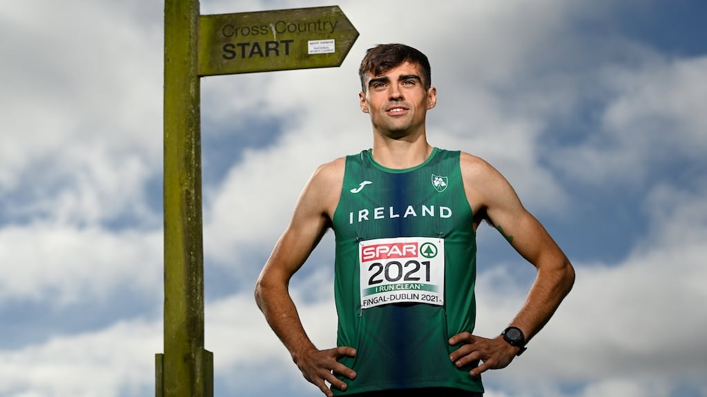 Olympian Andrew Coscoran believes Ireland could medal in the mixed relay at the 2021 Spar European Cross-Country Championships. Photograph:  Harry Murphy/Sportsfile