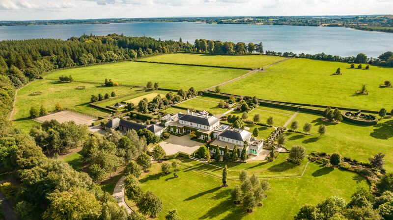 Aerial view of Clonhugh Lodge, Multyfarnham, Co Westmeath