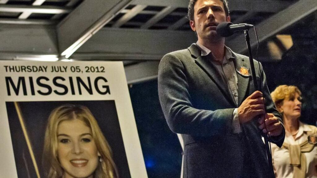 Ireland’s most borrowed: Gone Girl, by Gillian Flynn, now also a hit film with  Rosamund Pike and Ben Affleck