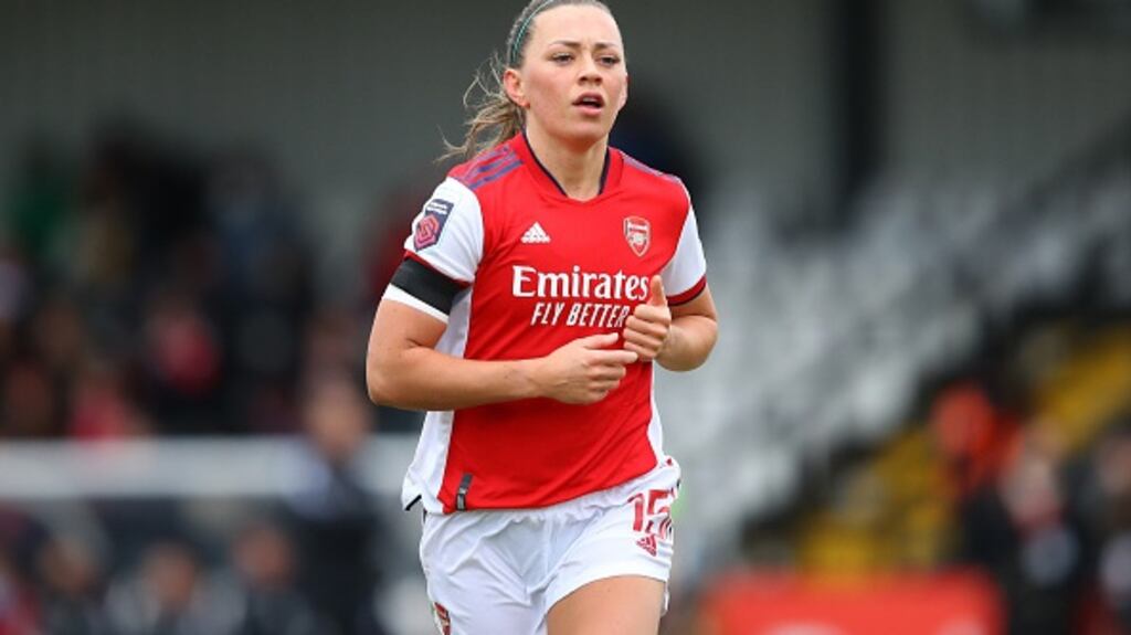 Katie McCabe is likely to grace the RTÉ screen in the red of Arsenal. Photograph: Marc Atkins/Getty Images