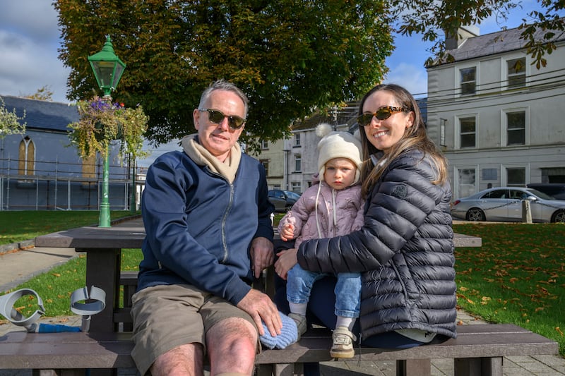 John Doherty, Ann Marie Doherty and daughter Grace Griffin from Claremorris. Photograph: Michael McLaughlin