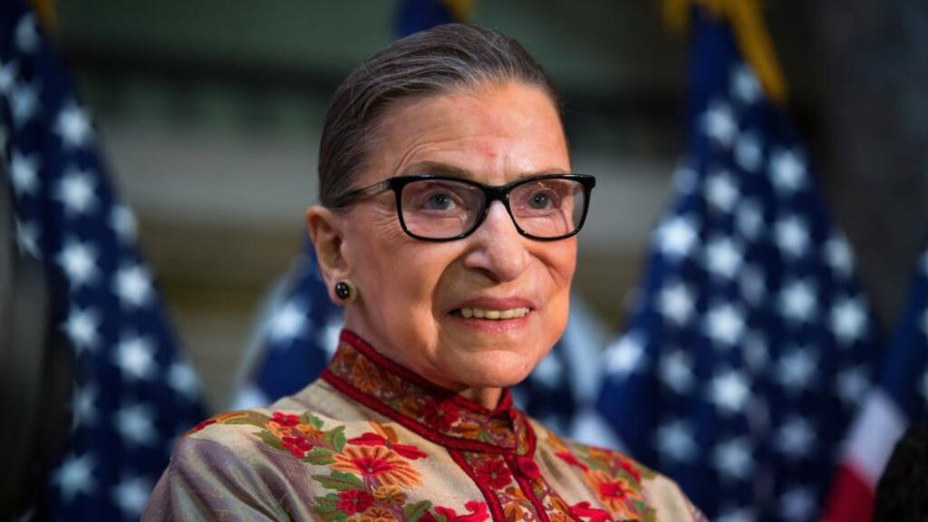 US Supreme Court Justice Ruth Bader Ginsburg on Capitol Hill in Washington on March 18th, 2015 Photograph: Doug Mills/The New York Times