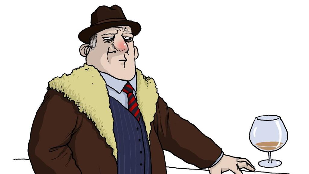 ‘I open the front door and the old man is standing on the doorstep with a grin like a xylophone’