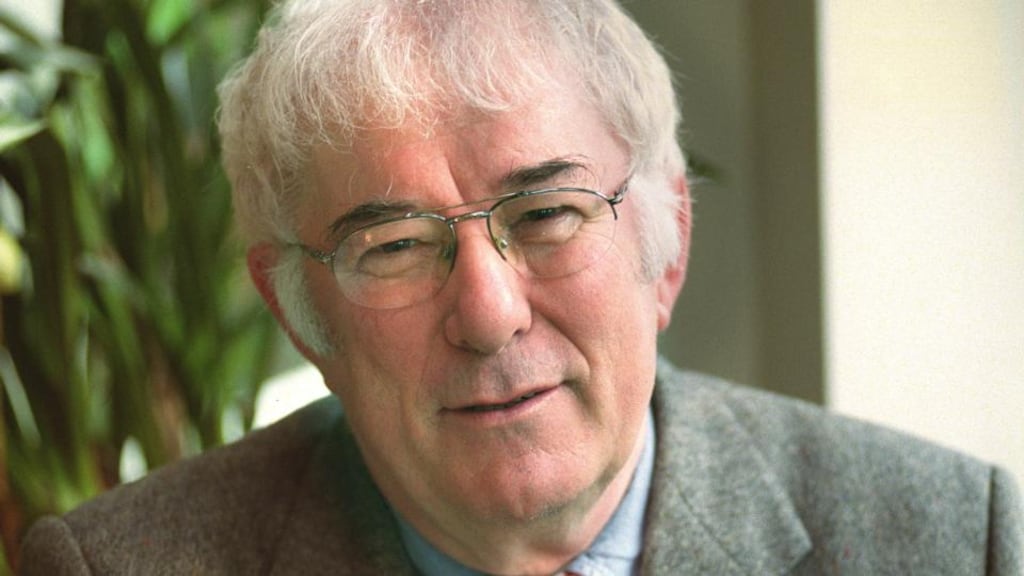 Seamus Heaney at home in Sandymount in 1999. Photograph: Pat Langan/The Irish Times