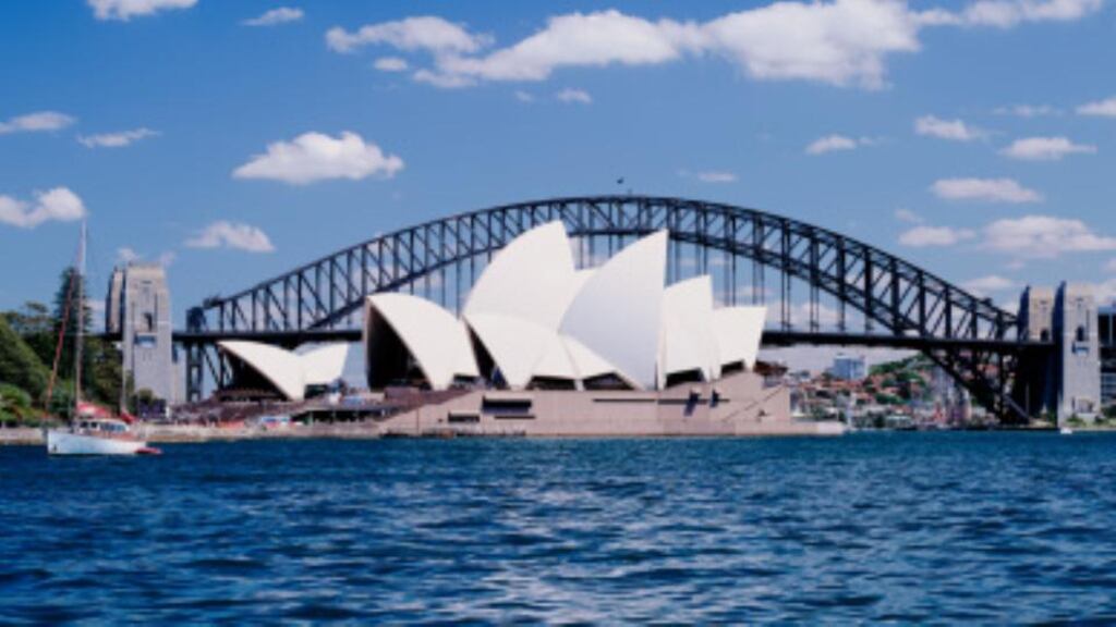 ‘On his first job, Peter Rice  talked himself into being sent to Australia to help build the roof of the Sydney Opera House, arguably the 20th century’s greatest building.’ Photograph: Getty Images