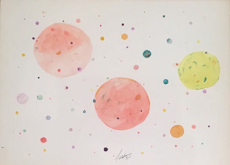 I live just over there by JP Donleavy (watercolour with pen and ink)