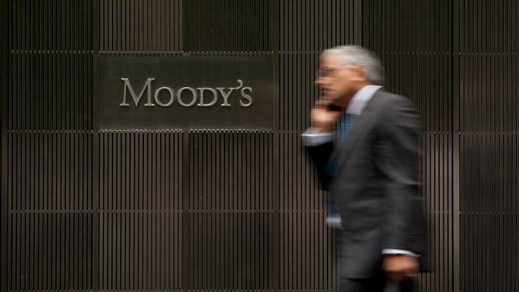 Moody’s noted the continued favourable funding profile of Ireland’s banking system, as it upgraded the sector’s outlook. (Photograph: Scott Eells/Bloomberg)