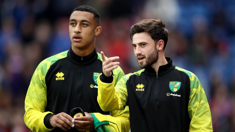 Ireland under-21 striker Adam Idah made his Premier League debut for Norwich on New Year’s Day. Photograph: Bryn Lennon/Getty Images