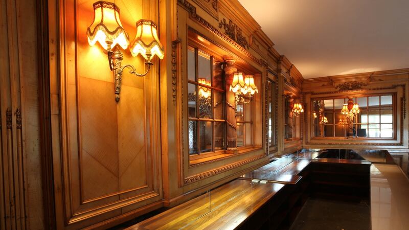 Maple panelling from the HMHS Britannic’s second-class library