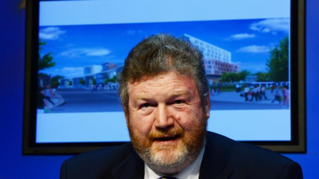 Health Minister Dr James Reilly TD in 2012 announcing that St James Hospital Dublin would be the location for the new National Children’s Hospital Photograph: Bryan O’Brien / The Irish Times