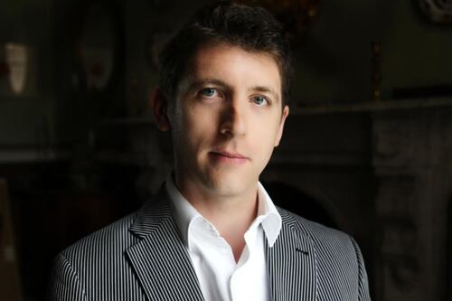 Finghin Collins takes a lap of honour on his 40th birthday