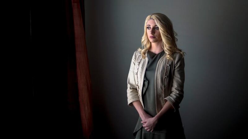 Fired cheerleader: Bailey Davis filed a complaint after she was sacked for violating a social-media policy that does not apply to the team’s male players. Photograph: Zack Wittman/New York Times