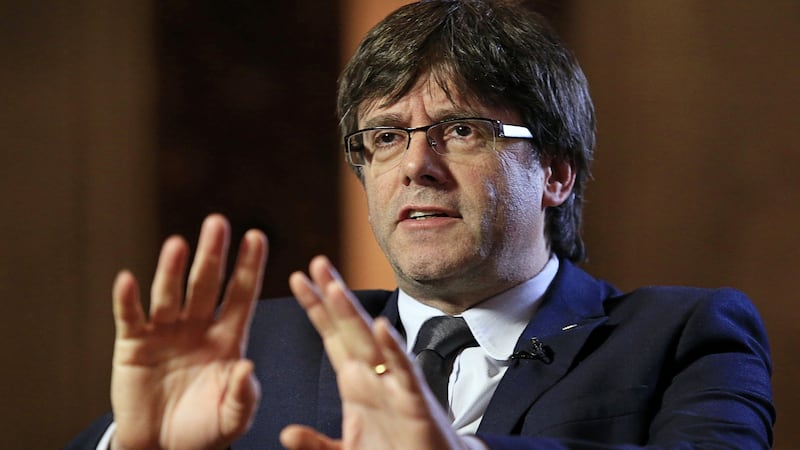 There have been reports that if the referendum is blocked, Catalan president Carles Puigdemont will consider issuing a unilateral declaration of independence next week. Photograph: Pau Barrena/Bloomberg via Getty Images