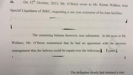 Redacted judgment in Denis O’Brien injunction published