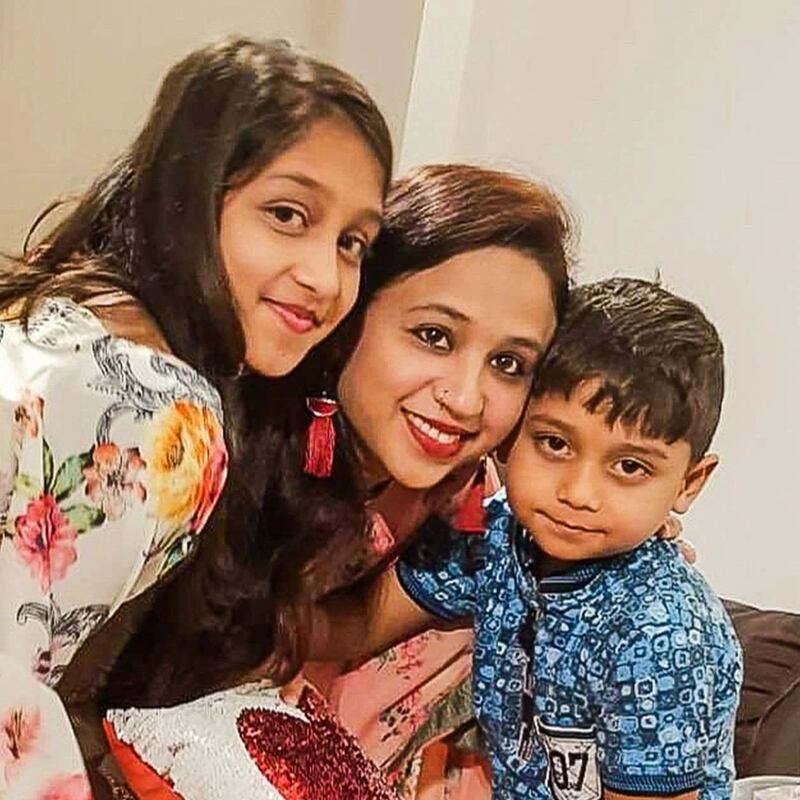 Seema Banu with Asfira Riza and Faizan Syed