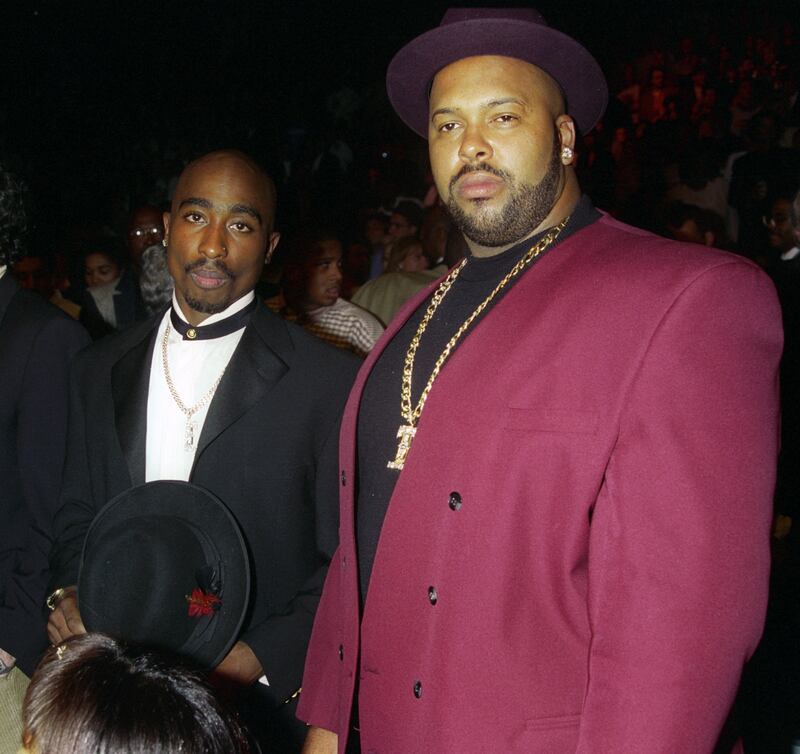 Tupac Shakur and Marion "Suge" Knight. Photograph: Jeff Kravitz/FilmMagic
