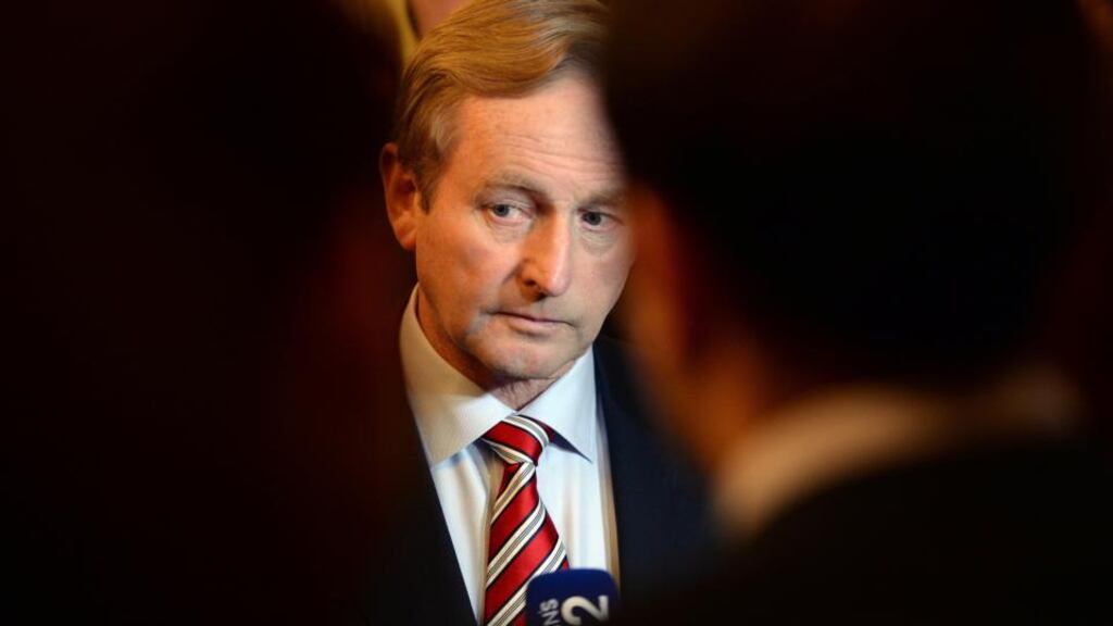 Enda Kenny, at the Fine Gael Parliamentary Party conference, at Killenard, Co Laois yesterday. Photograph: Eric Luke