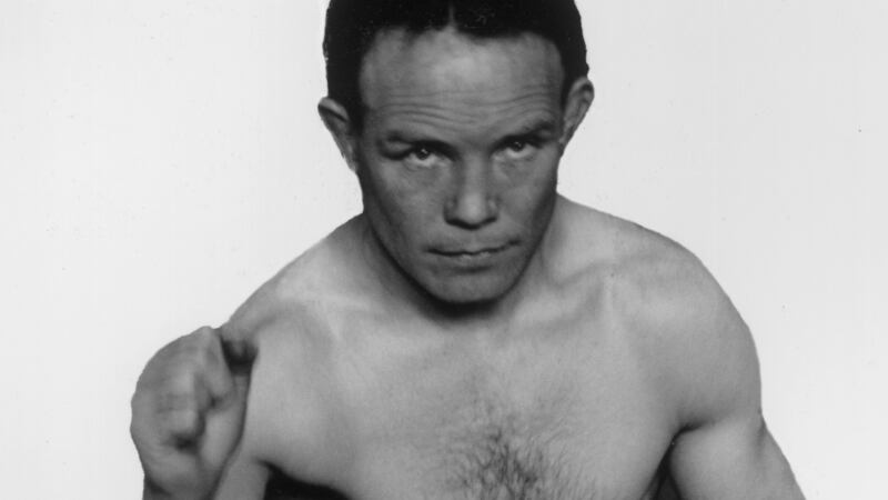 Mike McTigue, who won a world title in Dublin, pictured during a training session in 1923. Photograph: Topical Press Agency/Getty Images
