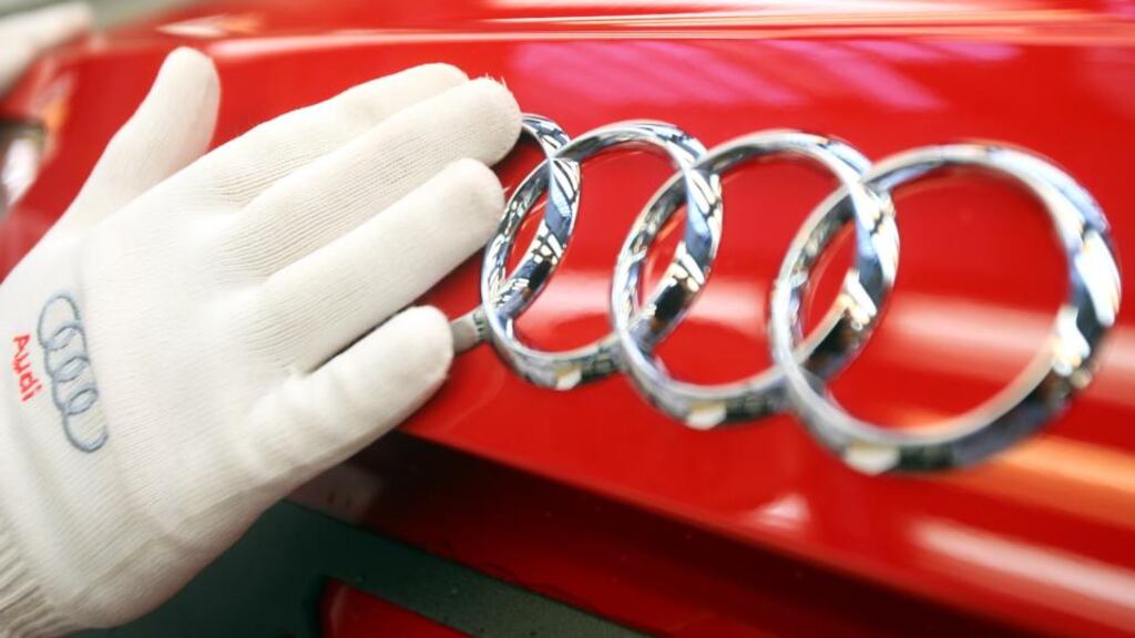Audi, part of the Volkswagen group, is spending more than €1 billion on new plants. Photograph: Alexander Hassenstein/Getty Images