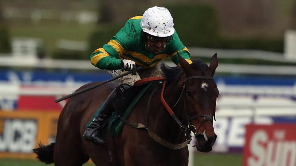 AP McCoy rides Alderwood to victory in the Johnny Henderson Grand Annual Chase Challenge Cup at Cheltenham. Photo: Andrew Redington/Getty Images