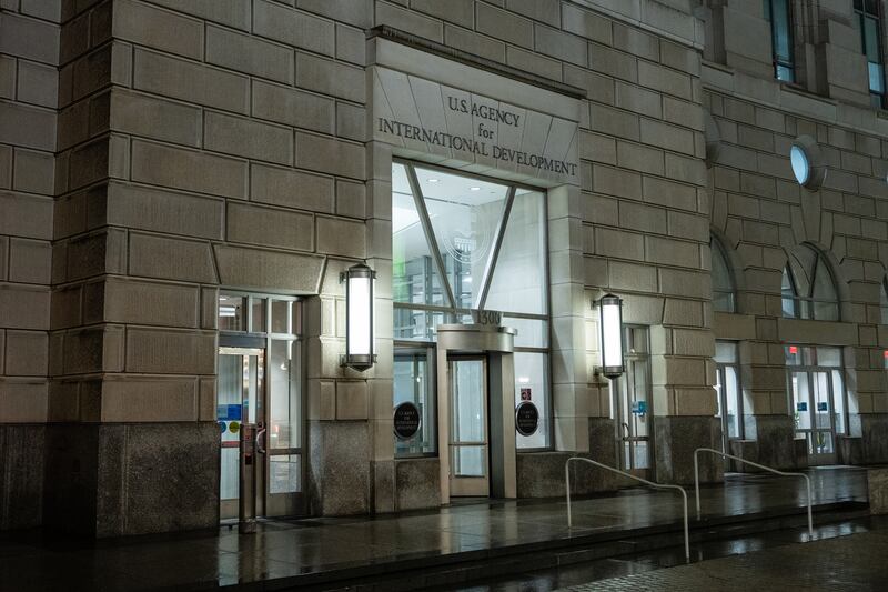 The US Agency for International Development has been formally shut down. Photograph: Eric Lee/The New York Times