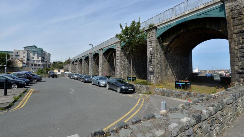 The plan includes installing lighting under the giant viaduct arches at Balbriggan harbour. Photograph: Alan Betson