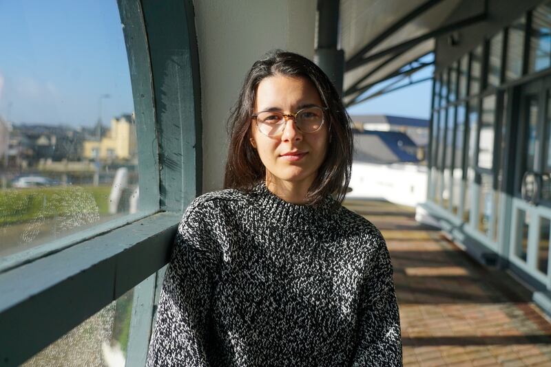 Dr Hanna Balytska is now working as a receptionist in the local GP in Bundoran. Photograph: Enda O'Dowd