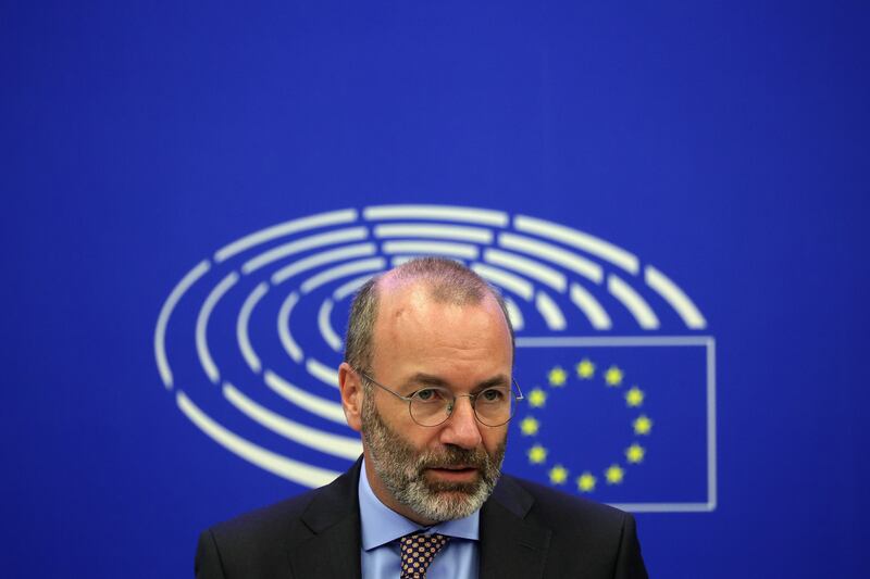 Manfred Weber, president of the European People's Party, opposed the Nature Restoration Law. Photograph: Julien Warnand/EPA