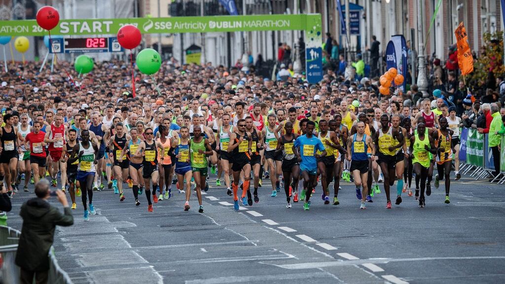 Natasha Yaremczuk finished as the 10th best woman overall at the Dublin marathon. Photograph: Ryan Byrne/Inpho