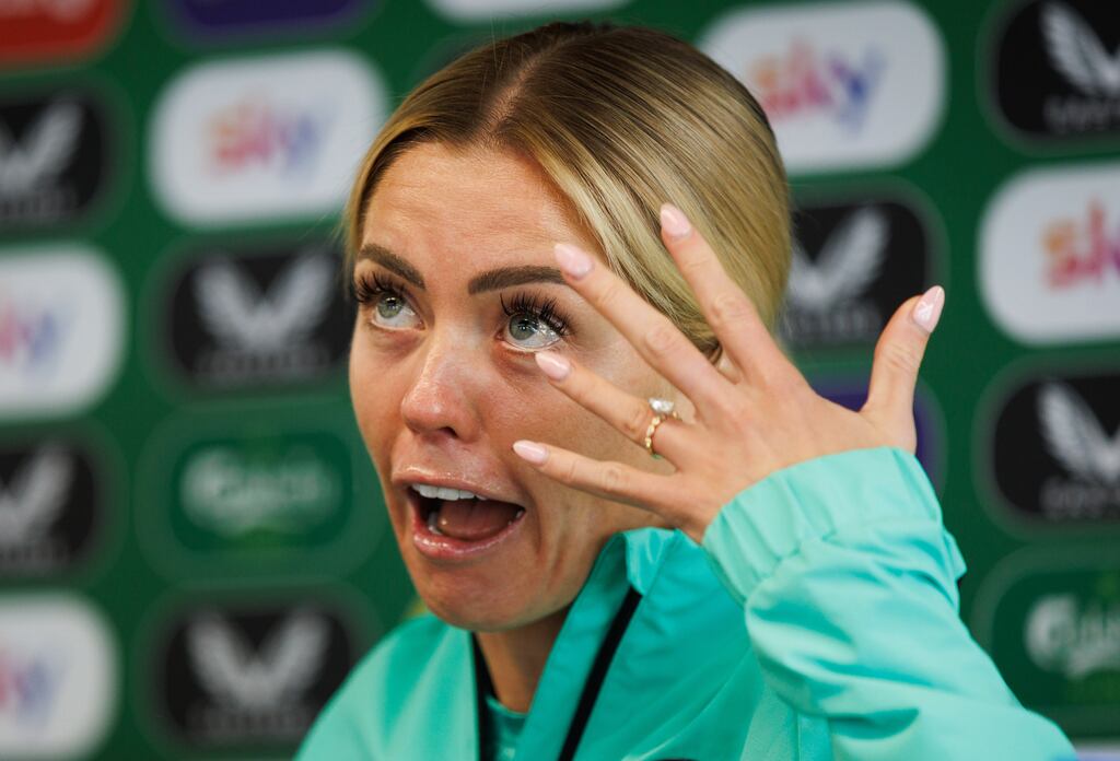 Stand–in captain Denise O’Sullivan will be hoping for goals and a winning performance in the Nations League tie against Greece. Photograph: Tom Maher/Inpho