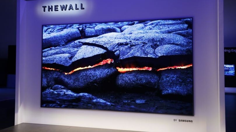 The Wall TV by Samsung has a 146in screen.