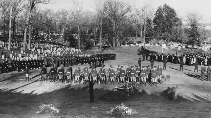 Irish Cadets at Arlington Cemetery for John F Kennedy’s Funeral, 1963. Photograph: Defence Forces Military Archives